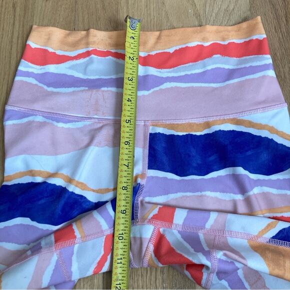 Lululemon leggings Size 4 True Self Crop Beacher Stripe - Picture 7 of 8